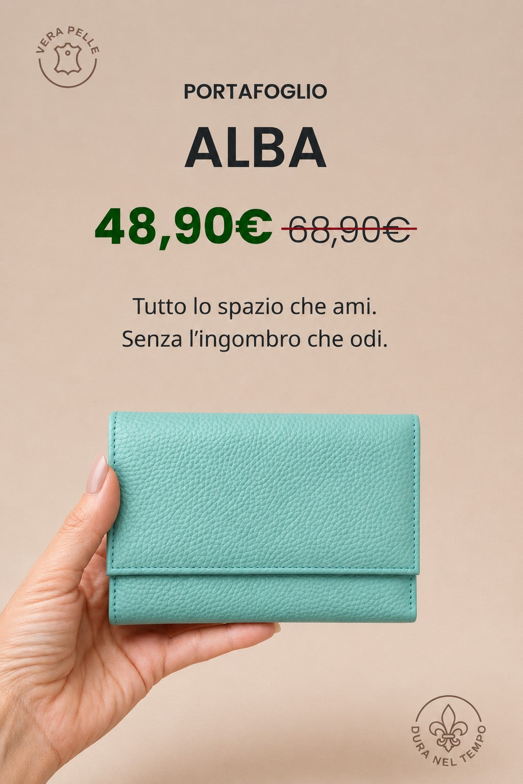 Portafoglio "Alba" | Vera Pelle - RFID