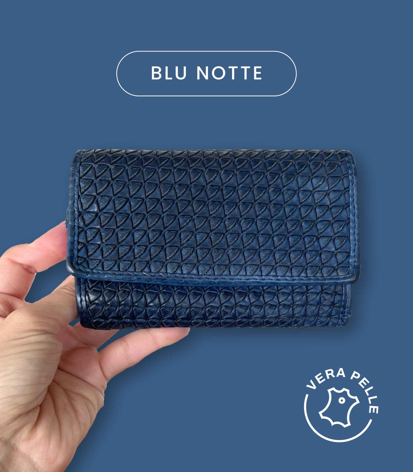 M20 Portafoglio Donna in Vera Pelle Vintage Intrecciata | 15 Tessere, Portafoto, Doppia Tasca Banconote, Zip Portamonete