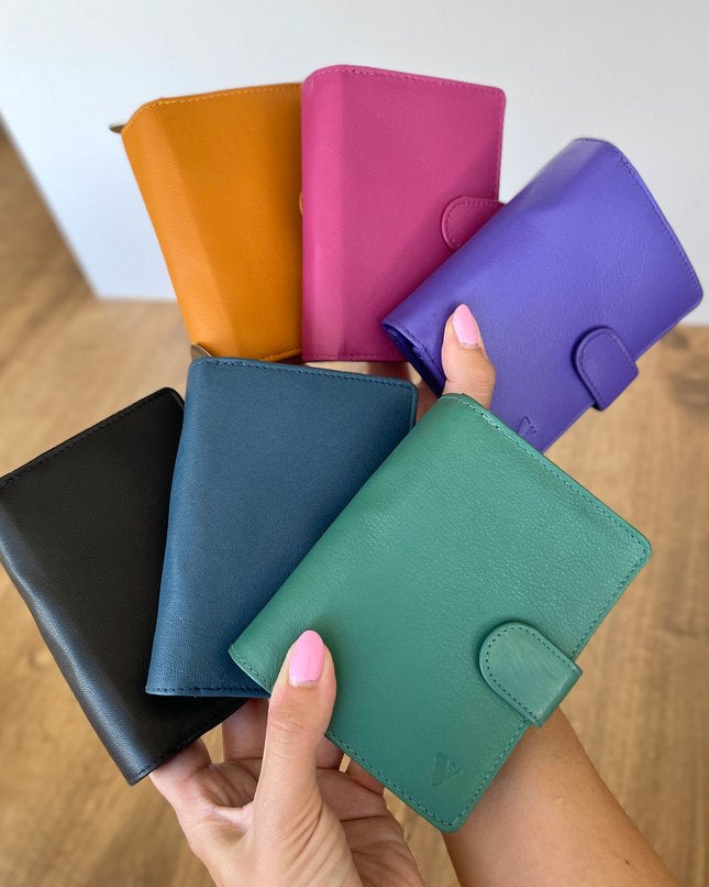 OFFERTA X2 | Portafoglio Donna in Vera Pelle 12,5x9,5cm