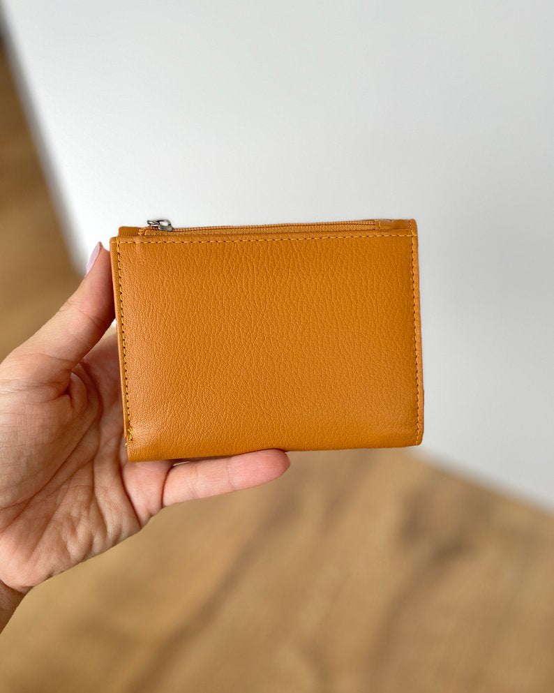 Portafoglio Donna in Vera Pelle 11,5x9cm