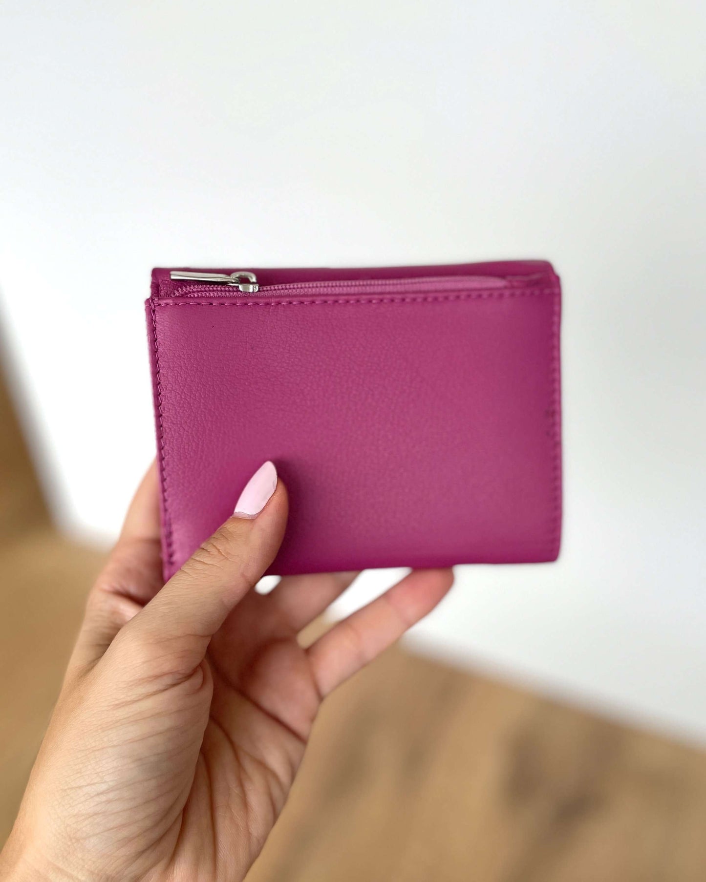 Portafoglio Donna in Vera Pelle 11,5x9cm