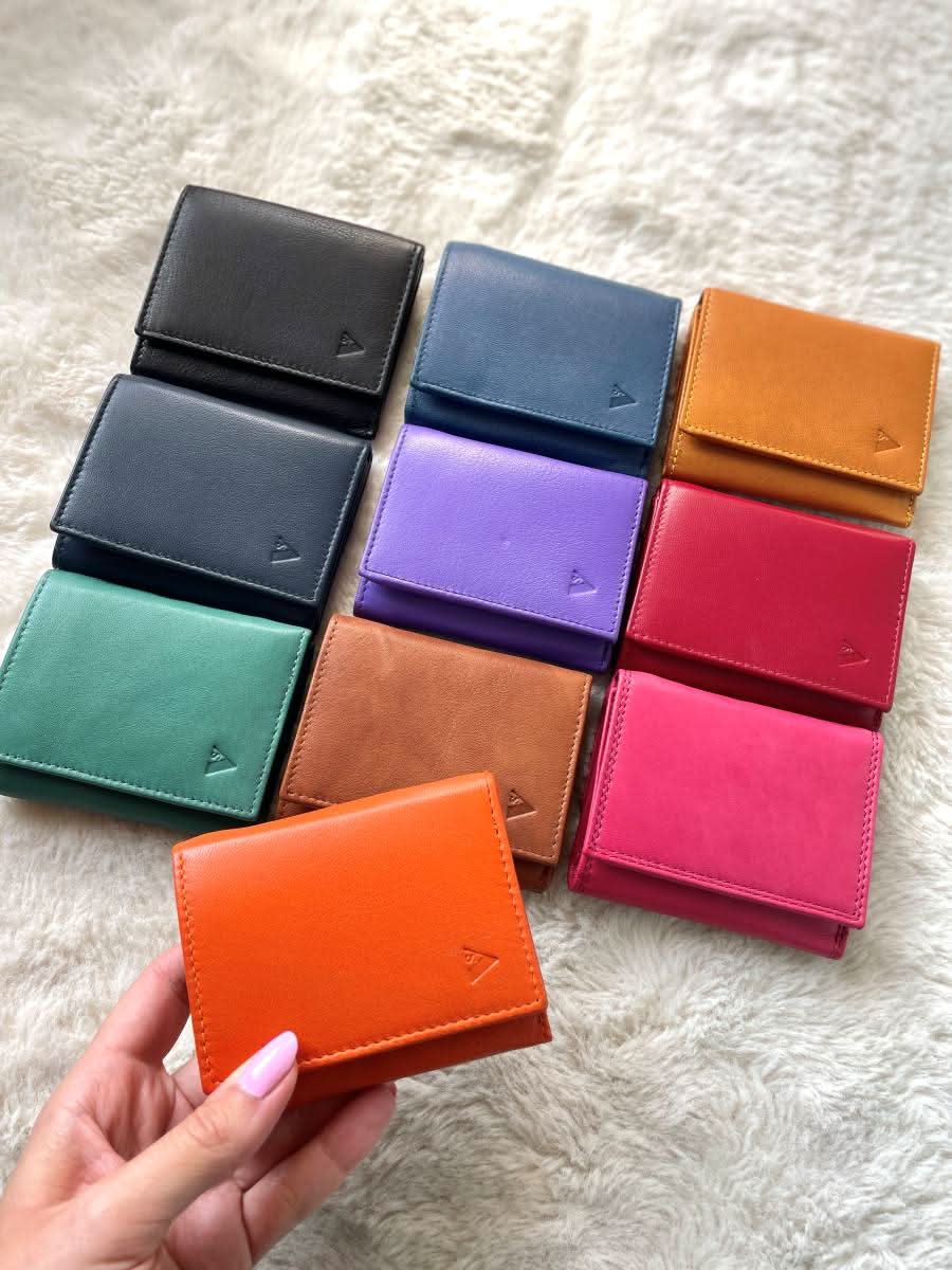 OFFERTA x 2 - M66 | Mini Portafoglio Donna in Vera Pelle 10x8cm