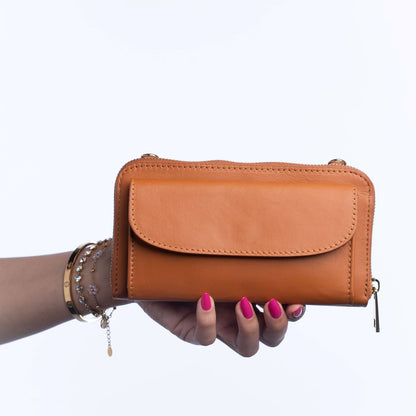 Mini Travel Bag in Vera Pelle 20x10cm