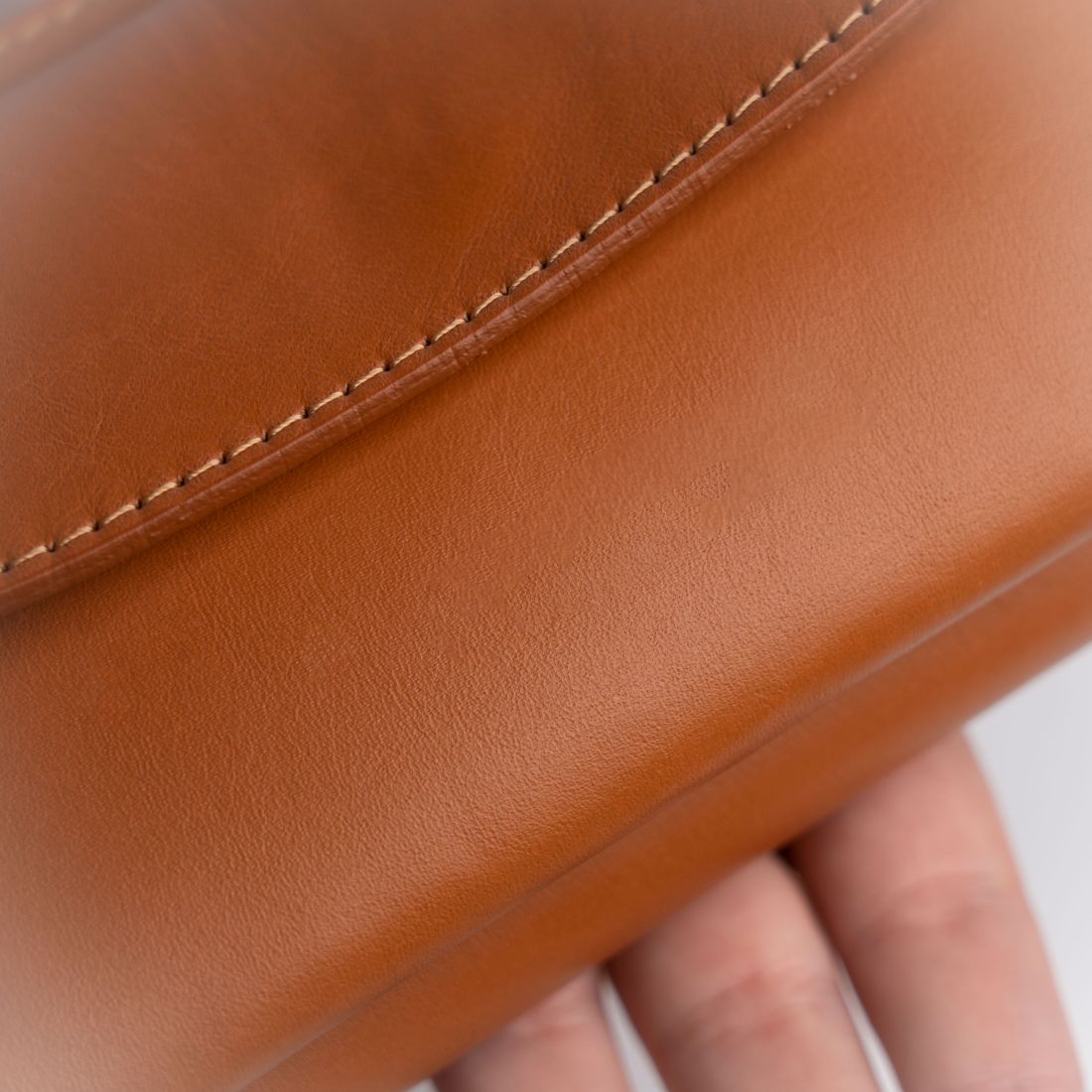 Mini Travel Bag in Vera Pelle 20x10cm