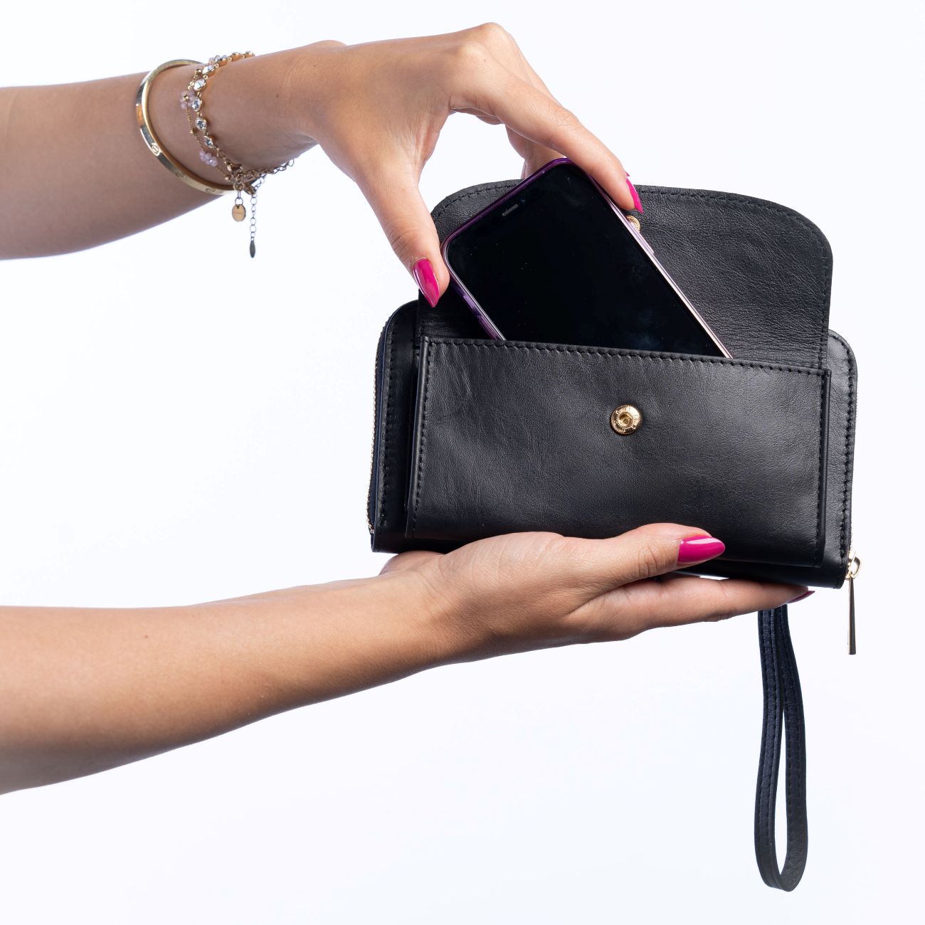 Mini Travel Bag in Vera Pelle 20x10cm