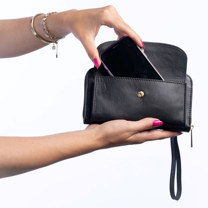Mini Travel Bag in Vera Pelle 20x10cm