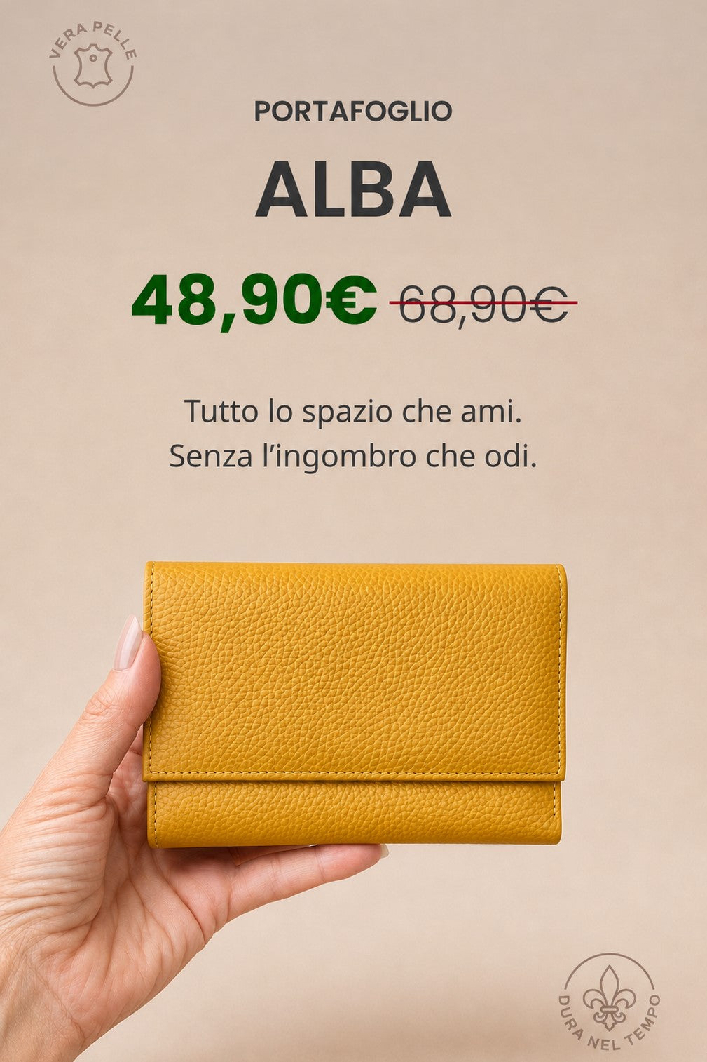 Portafoglio "Alba" | Vera Pelle - RFID