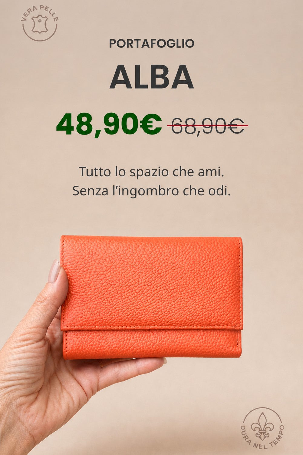 Portafoglio "Alba" | Vera Pelle - RFID