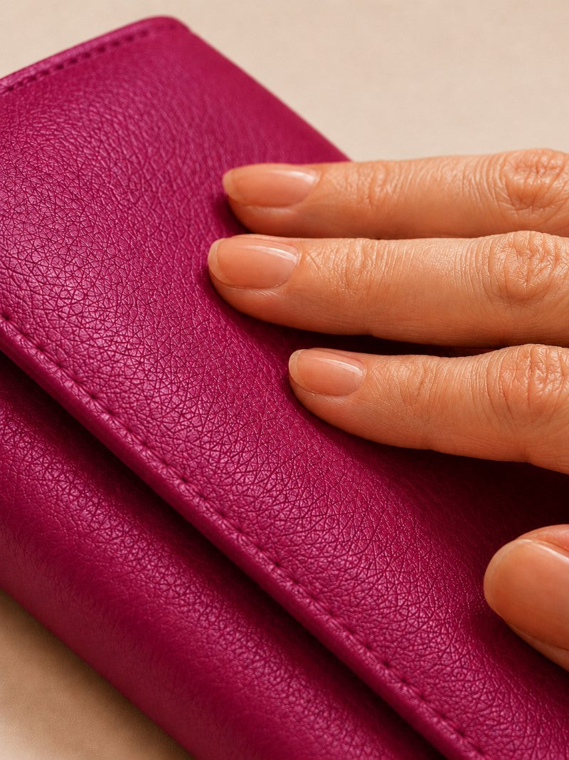 Portafoglio Donna in Vera Pelle 14,5x10