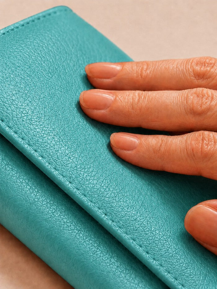 Portafoglio Donna in Vera Pelle 14,5x10
