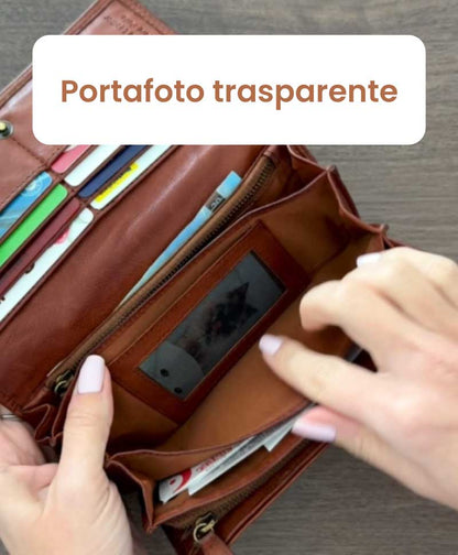 Portafoglio "Essenza" in Vera Pelle Premium Vintage