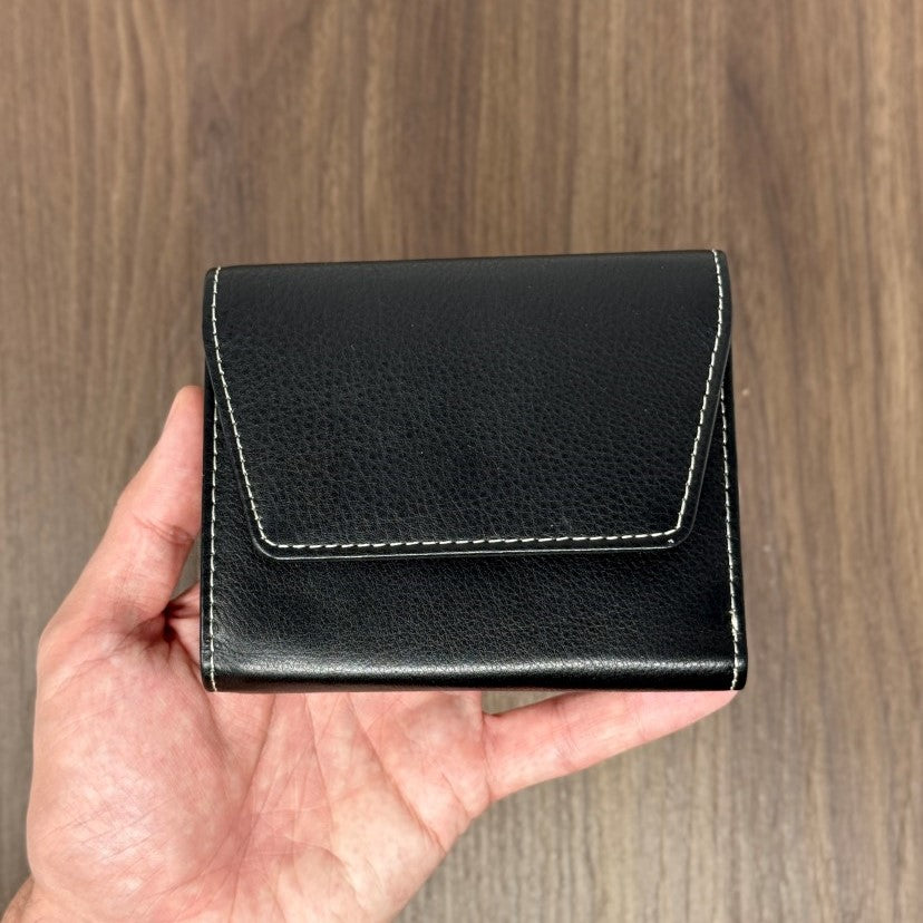 Portafoglio "Tratto" – colore NERO - Vera Pelle Morbida