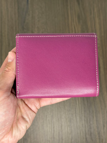 Portafoglio "Tratto" – Fucsia - Vera Pelle Morbida