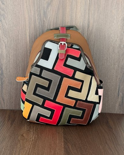 Zaino Sofia 35x28x10cm - Vera pelle | Lavorazione Artigianale