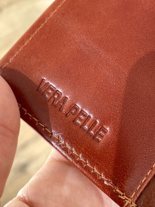 Portafoglio Medio/Piccolo in Vera Pelle | Portafoto, Spazi Tessere, Portamonete con Zip, Tasca Banconote