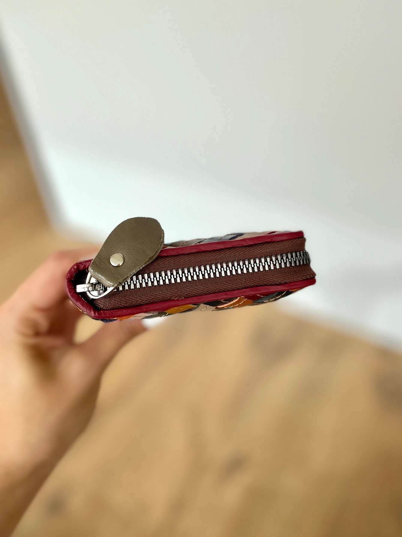 Portafoglio Grande in Vera Pelle | Ampio, Sottile, Multitasche, Porta foto, Portamonete.