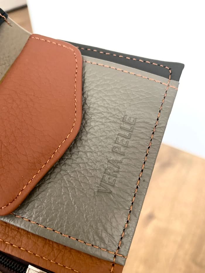 Portafoglio Piccolo in Vera Pelle | Spazi Tessere, Portafoto, 2 Tasche banconote, Portamonete