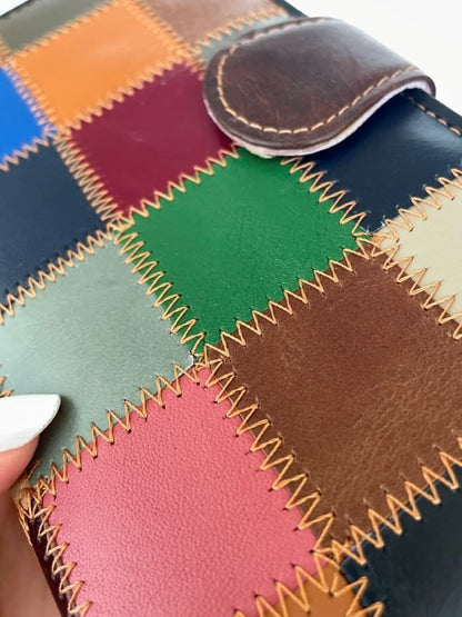Portafoglio Grande in Vera Pelle (P03) | Spazi Tessere, 2 Portafoto, 2 Tasche banconote, Portamonete