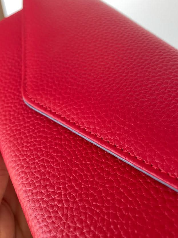 Portafoglio Grande in Vera Pelle | Pratico Portamonete, Tasca Banconote, Spazi Tessere