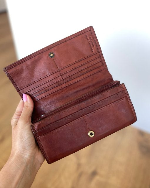 Portafoglio Donna in Vera Pelle Premium Vintage (L31) | 14 Tessere, Portafoto, Tasca Banconote, Zip Portamonete