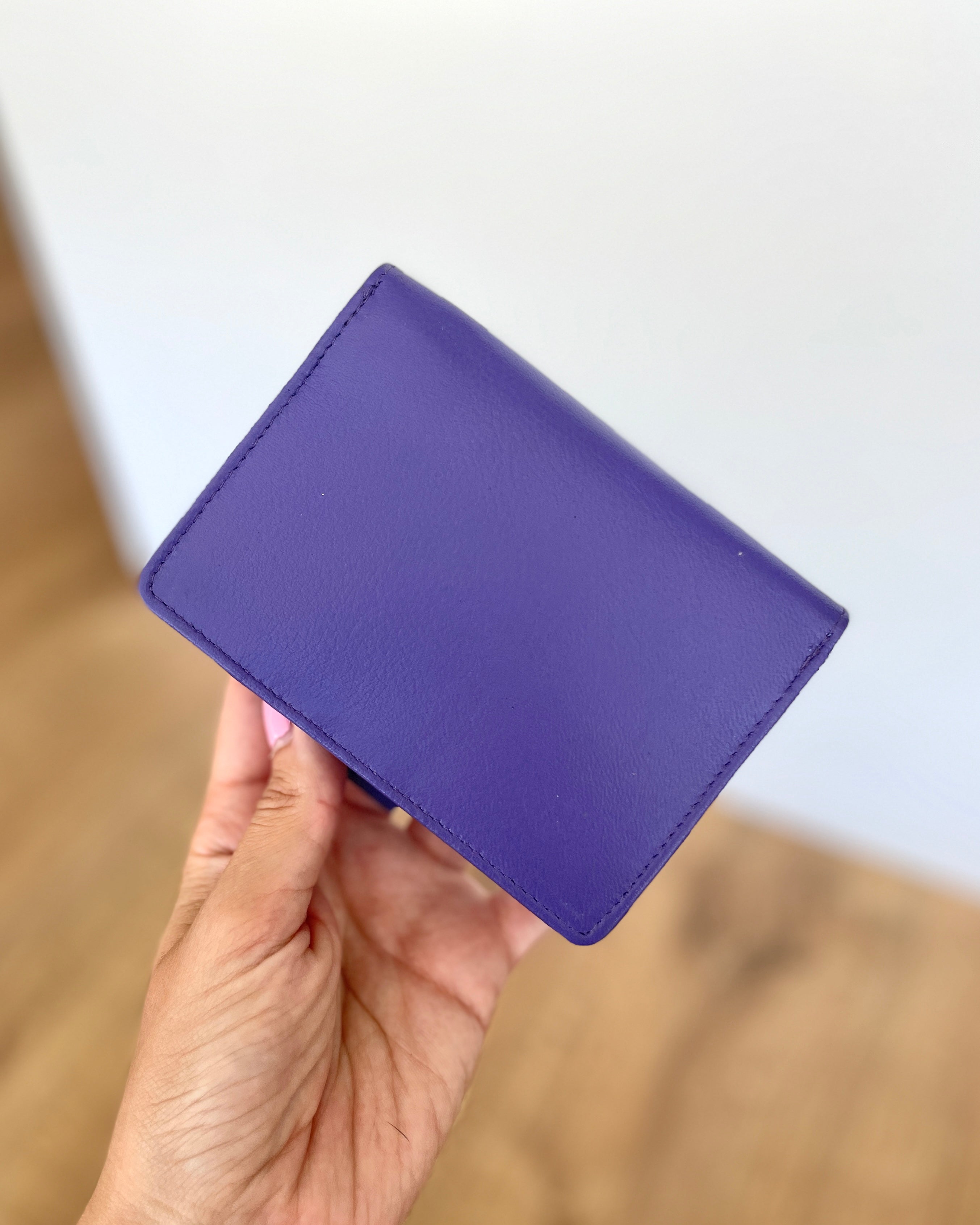 Portafoglio Donna in Vera Pelle (M06) | 15 Tessere, Portafoto, Tasca Banconote, Zip Portamonete