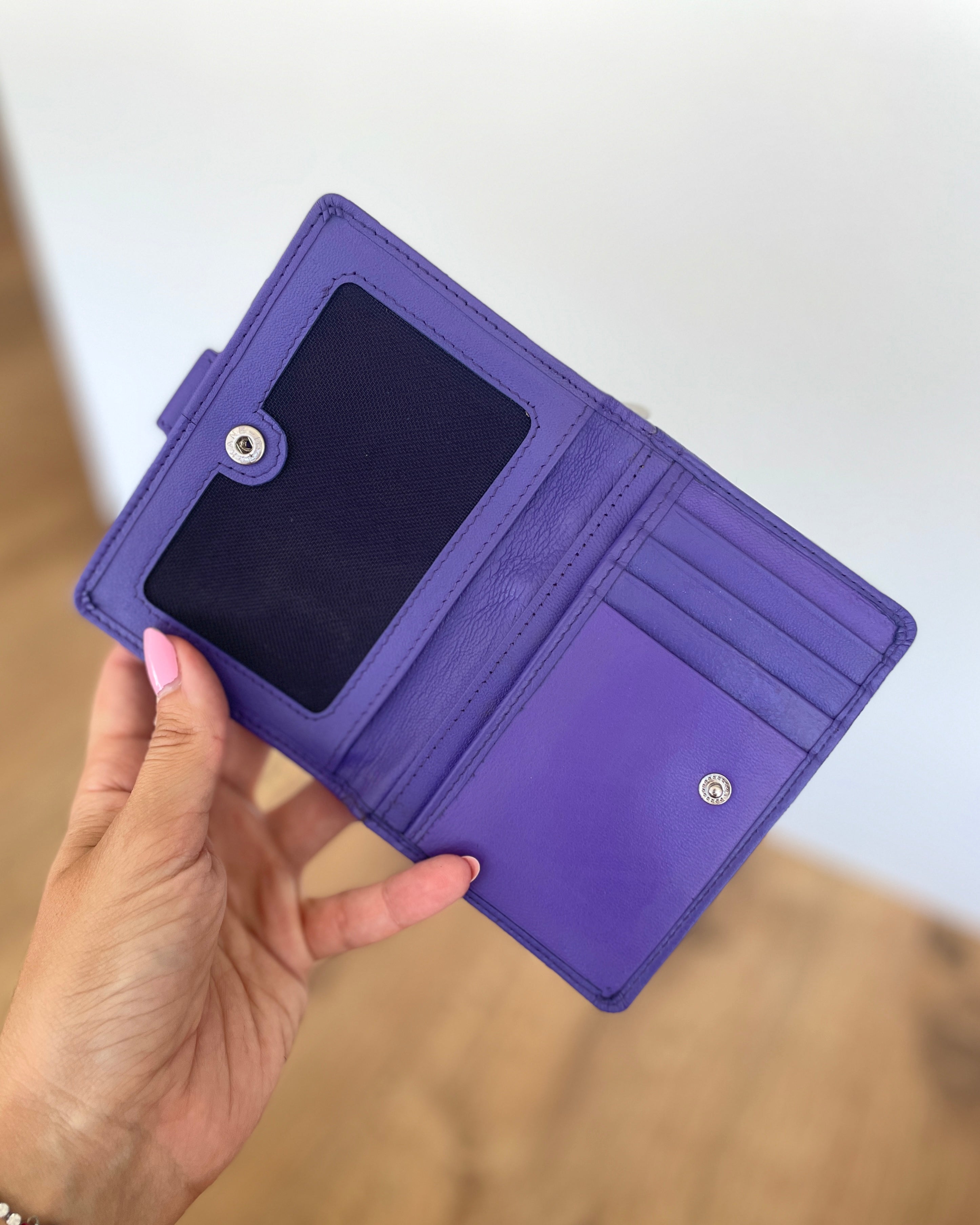 Portafoglio Donna in Vera Pelle (M06) | 15 Tessere, Portafoto, Tasca Banconote, Zip Portamonete