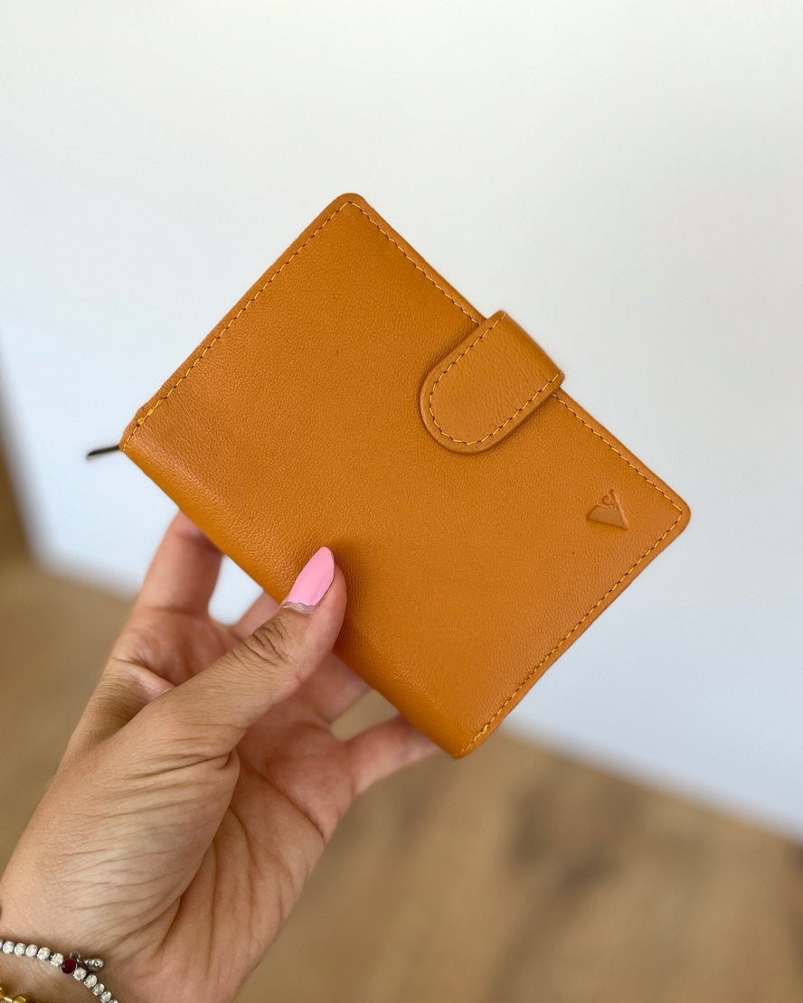 Portafoglio Donna in Vera Pelle 12,5x9,5cm