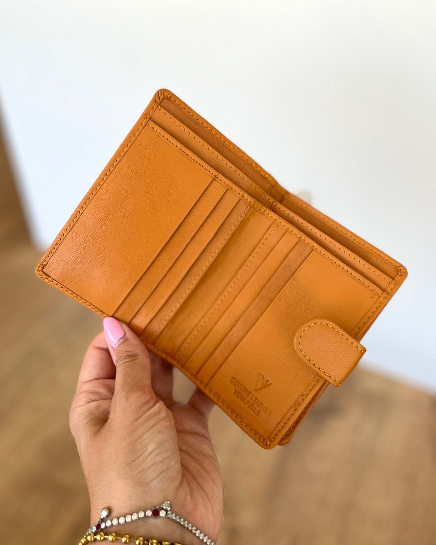Portafoglio Donna in Vera Pelle 12,5x9,5cm