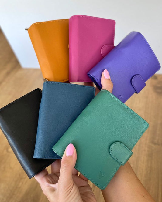 OFFERTA X2 | Portafoglio Donna in Vera Pelle 12,5x9,5cm