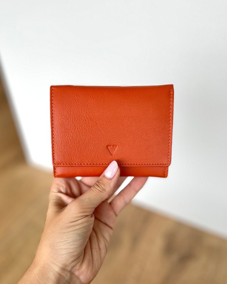 Portafoglio Donna in Vera Pelle 11,5x9cm