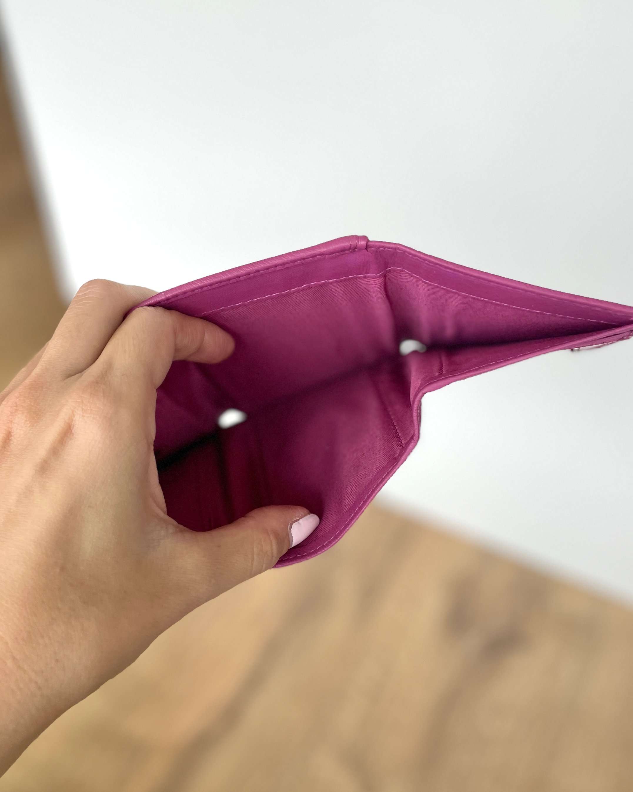 Mini Portafoglio Donna in Vera Pelle (M81) | 11 Tessere, Tasca Banconote, Portamonete con zip