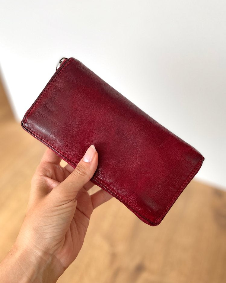Portafoglio Donna in Vera Pelle Premium Vintage 19x10cm