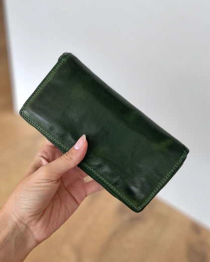 Portafoglio Donna in Vera Pelle Premium Vintage 19x10cm