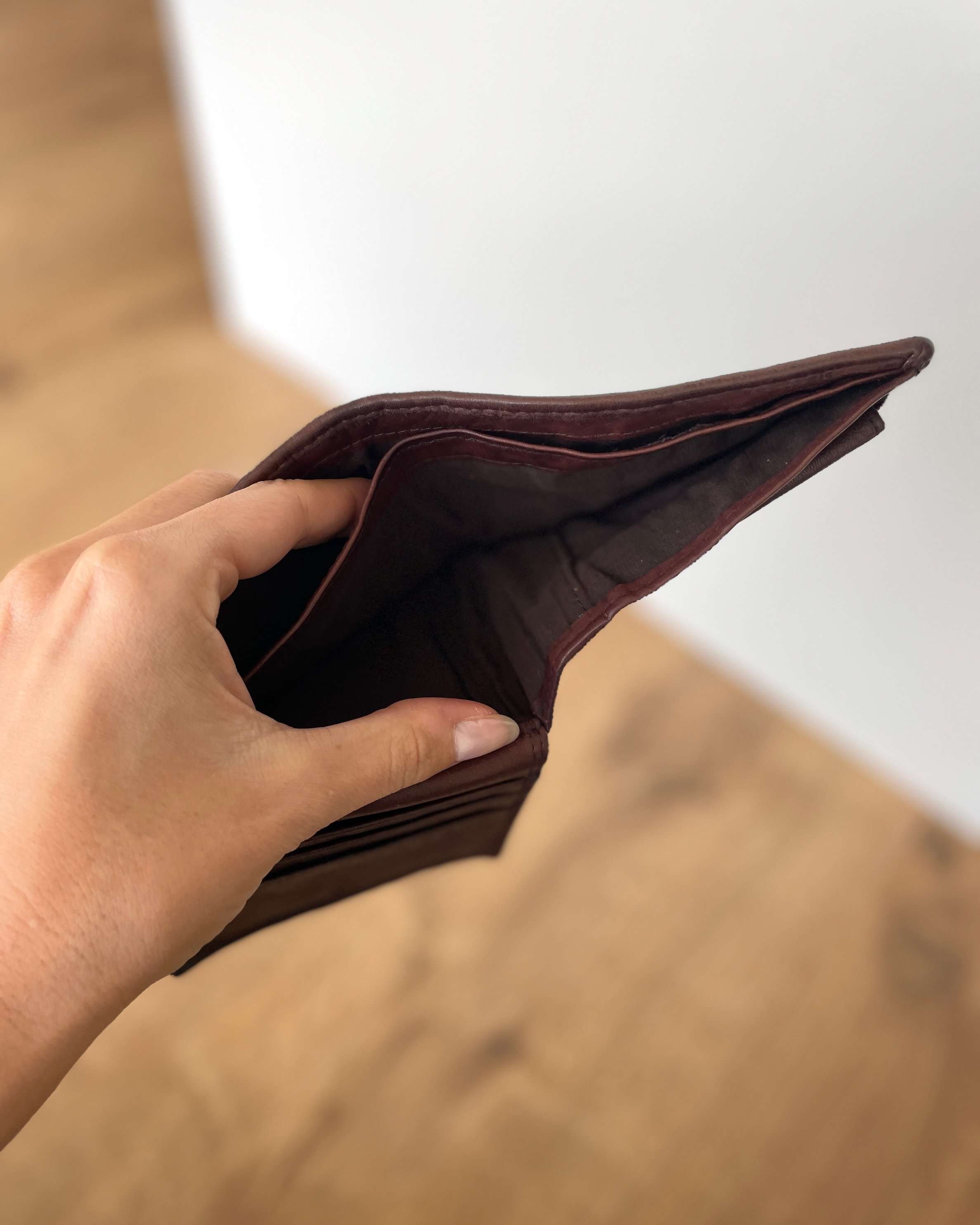 Portafoglio Uomo in Vera Pelle Vintage Intrecciata (M69) | 11 Tessere, 1 Portafoto, Doppia Tasca Banconote, Portamonete