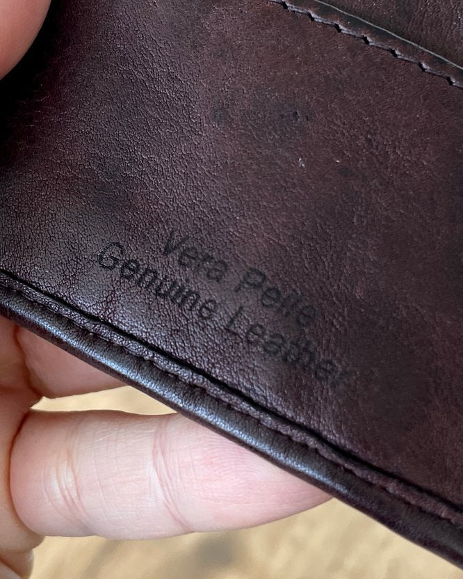 Portafoglio Uomo in Vera Pelle Vintage Intrecciata (M69) | 11 Tessere, 1 Portafoto, Doppia Tasca Banconote, Portamonete