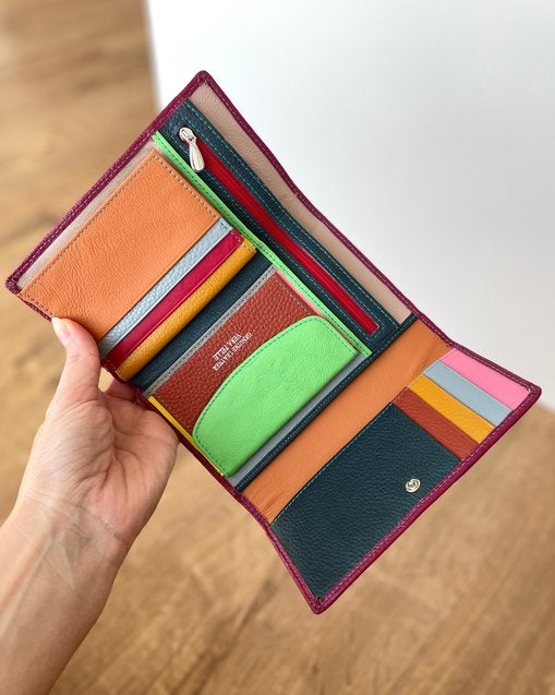 Portafoglio "Arya" in Vera Pelle 16x11