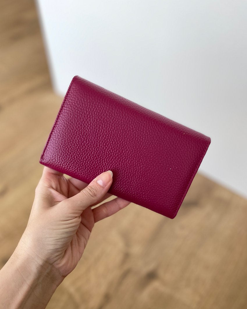 Portafoglio "Arya" in Vera Pelle 16x11