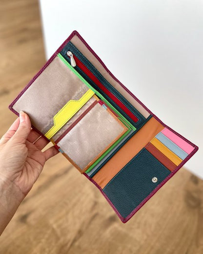 Portafoglio "Arya" in Vera Pelle 16x11