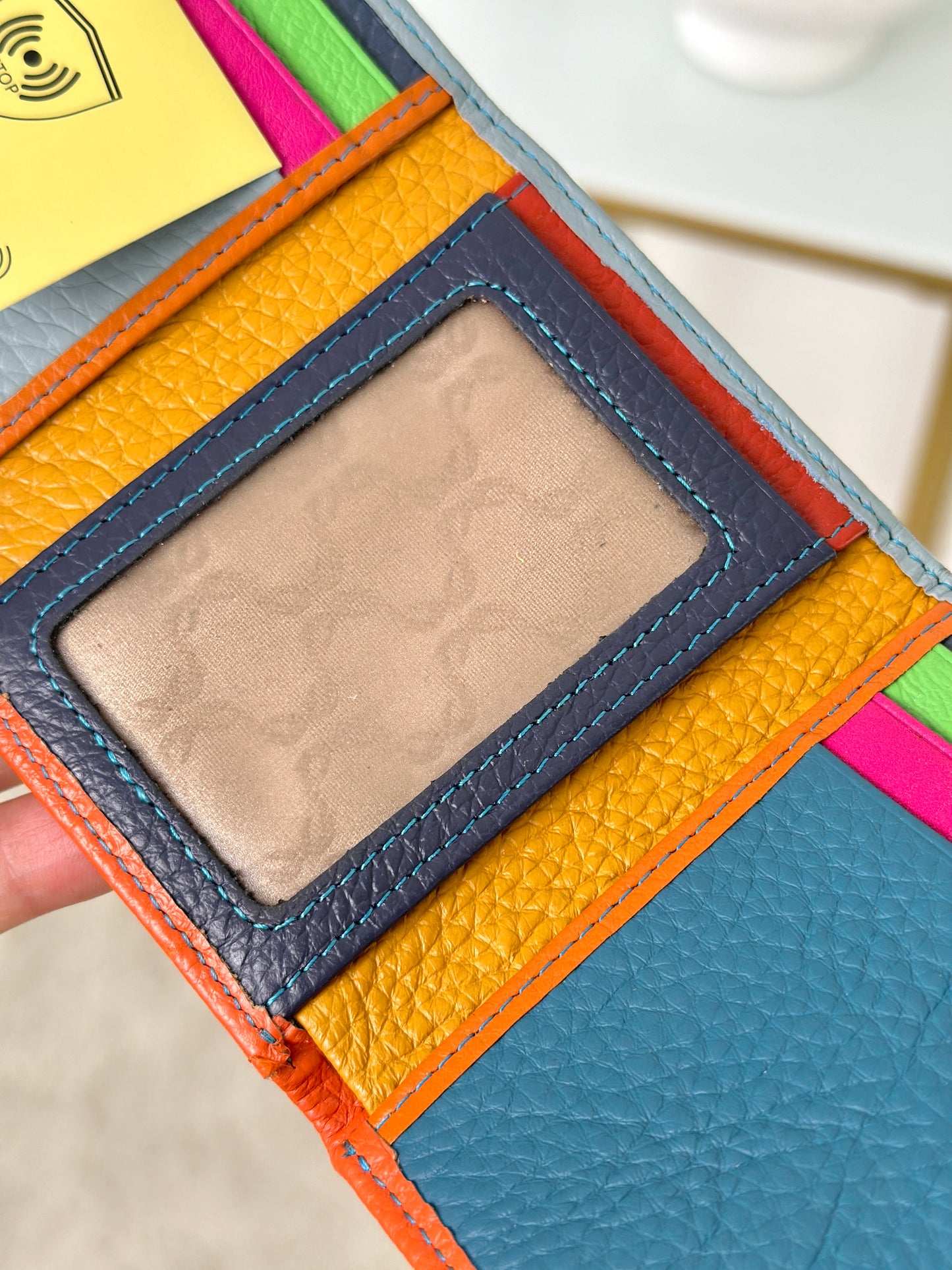 Mini Portafoglio Donna in Vera Pelle 10x8