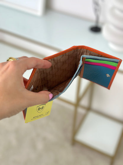 Mini Portafoglio Donna in Vera Pelle 10x8