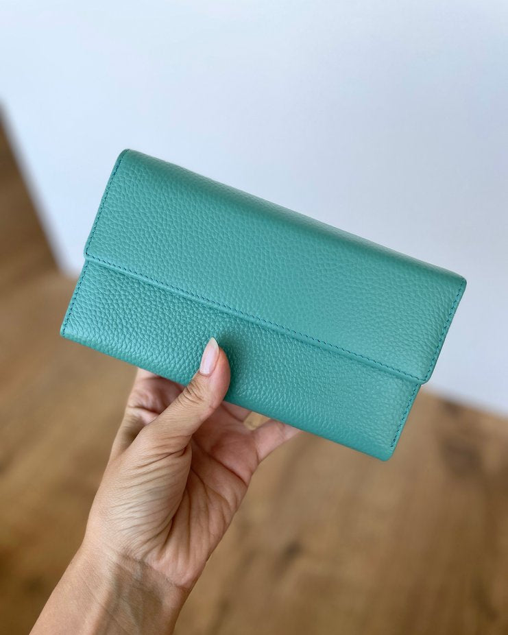 Portafoglio Donna in Vera Pelle 18,5x10