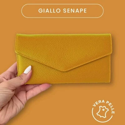 Portafoglio Donna in Vera Pelle 19x10