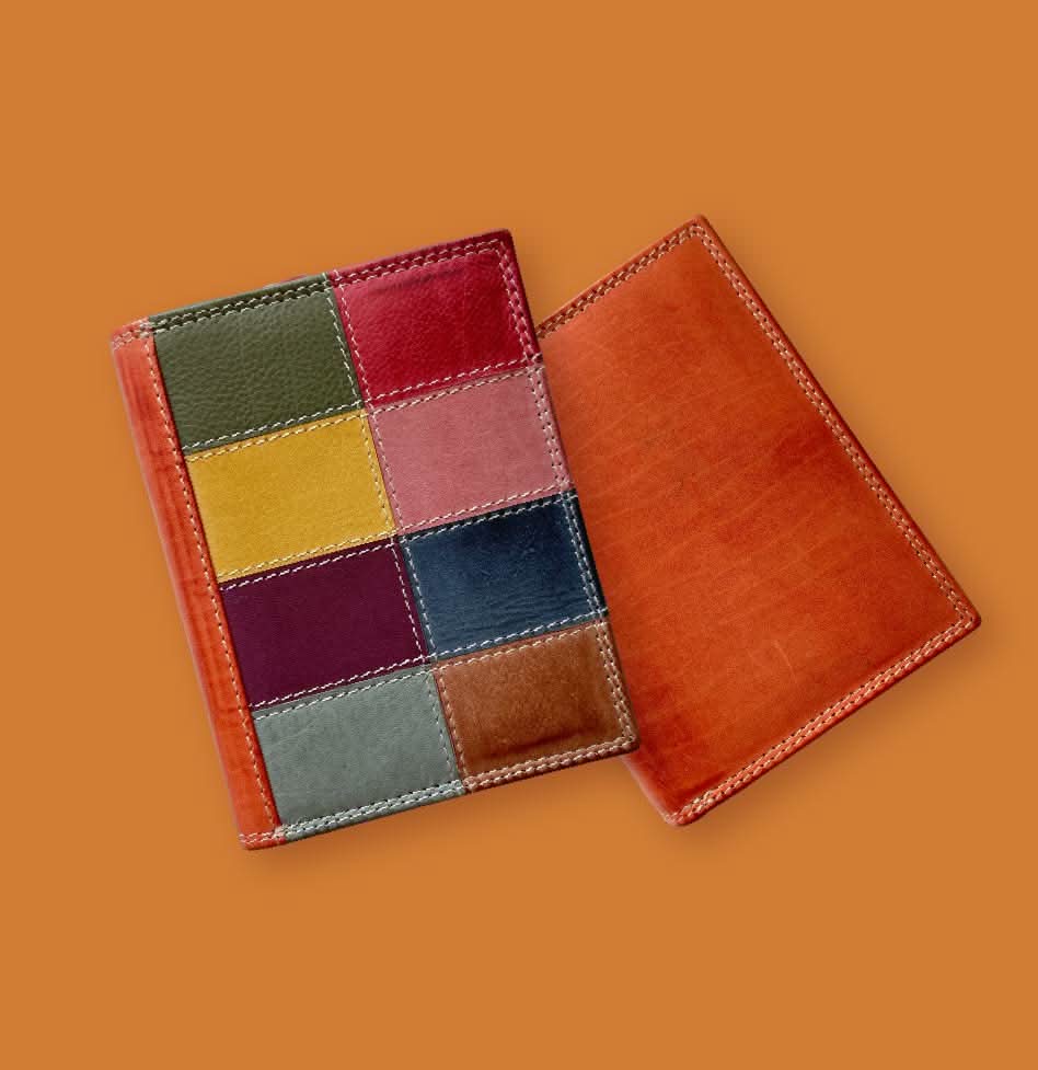 Portafoglio Medio/Piccolo in Vera Pelle | Ampio Portafoto, Pratico Portamonete, Doppia Tasca Banconote, Spazi Tessere