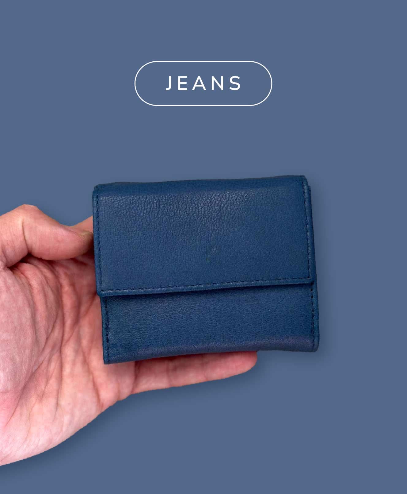 Mini Portafoglio in Vera Pelle | Doppia Tasca Banconote, Spazi Tessere, Portamonete