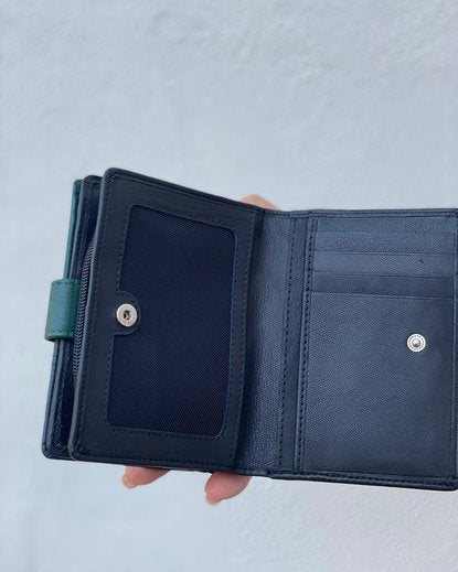 Portafoglio in Vera Pelle (M07) Nero